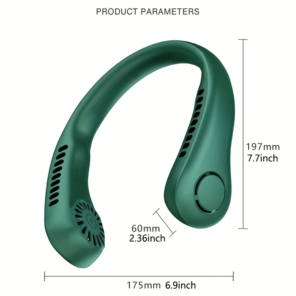 Rechargeable Portable Neck Fan - Hands-Free Cooling Solution