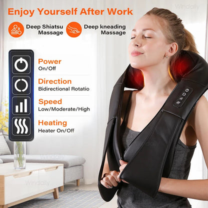 Heated Shiatsu Neck Massager