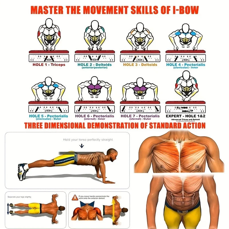 Foldable Pushup Board Set